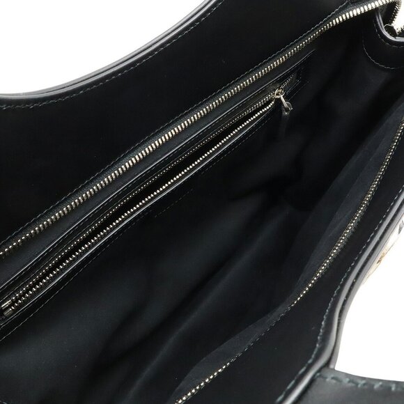 GUCCI Black Leather Shoulder Bag - Picture 8 of 10
